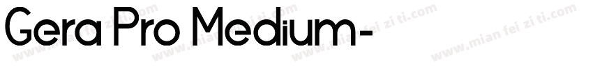 Gera Pro Medium字体转换